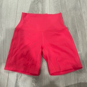 lipgloss pink biker shorts